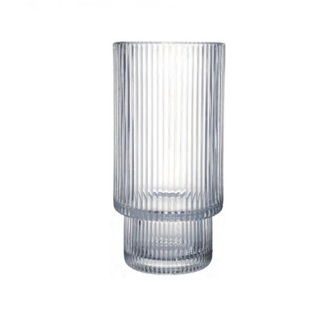 Bespoke fluted highball glass by Shenjia Glassware