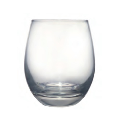 Stemless wine glass