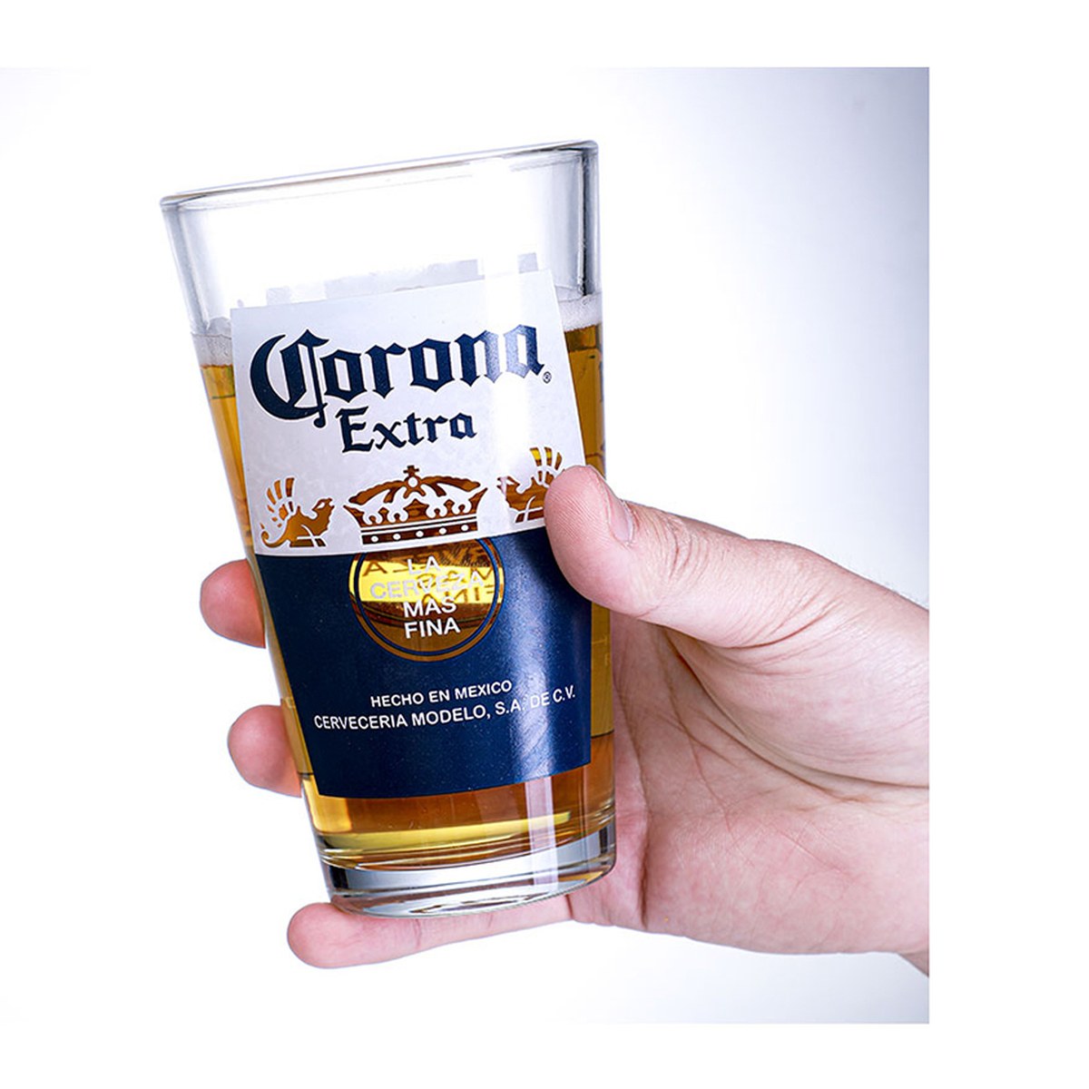 Corona branded glassware — Poured pint
