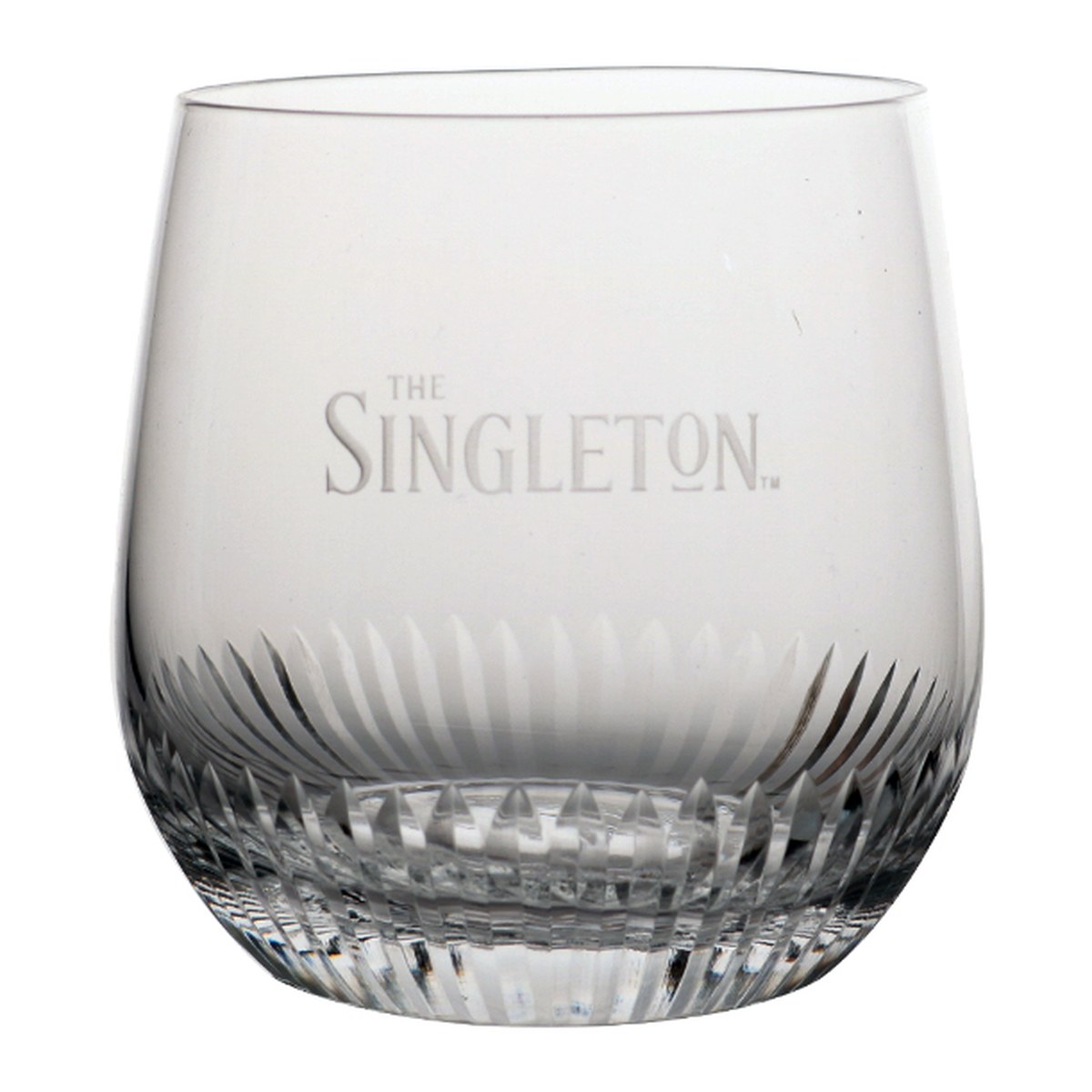 The Singleton branded glassware — Optic-cut tumbler