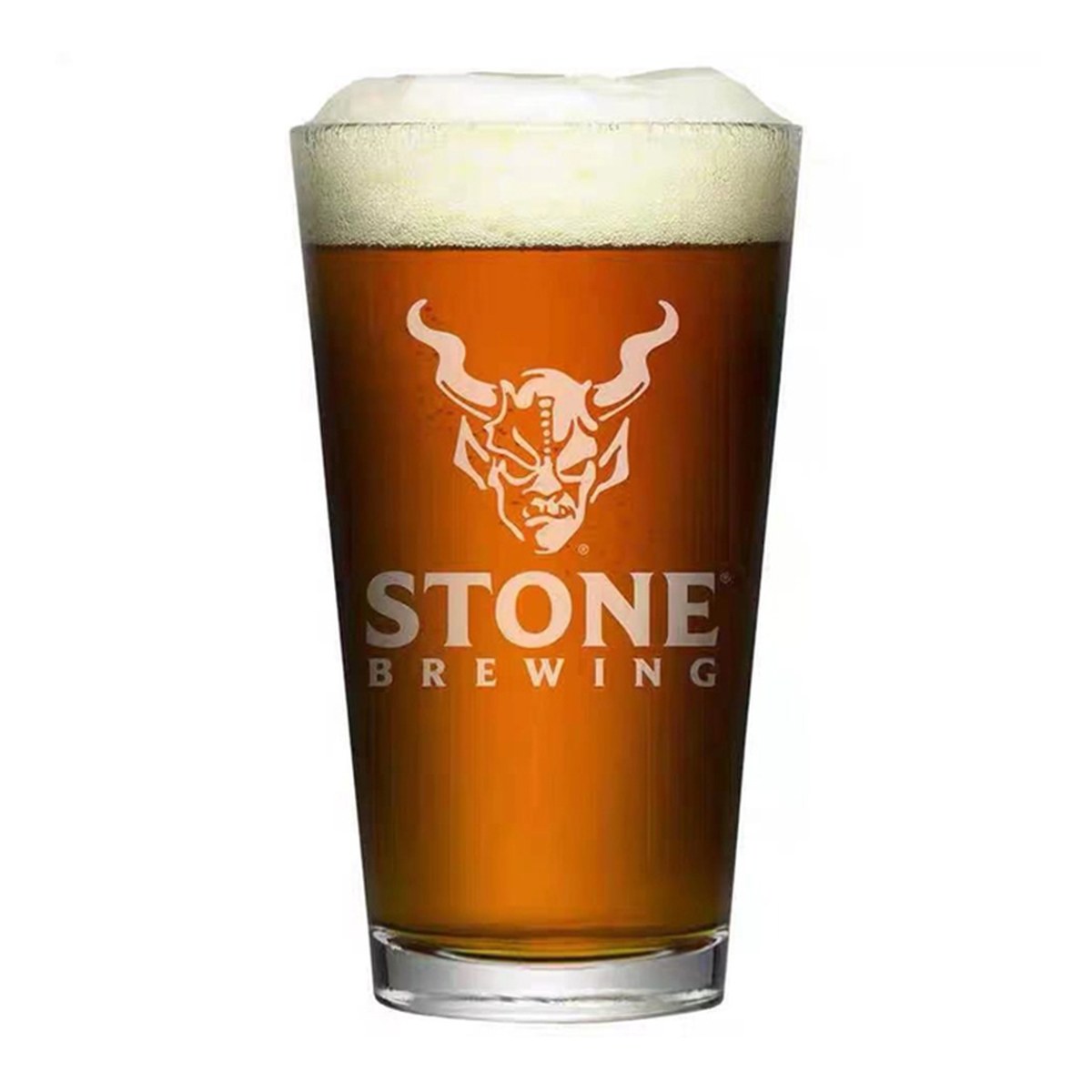 Stone Brewing branded glassware