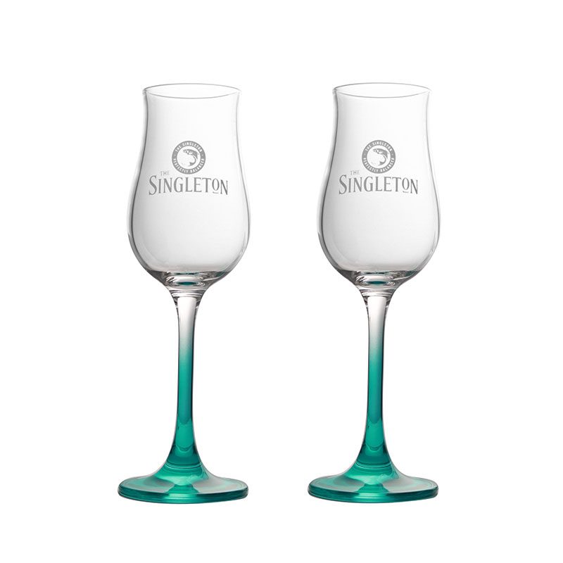 Colour-Stem Whisky Glass — Green — view 6