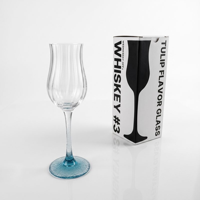 Colour-Stem Wine Glass — Blue & Pink — view 7