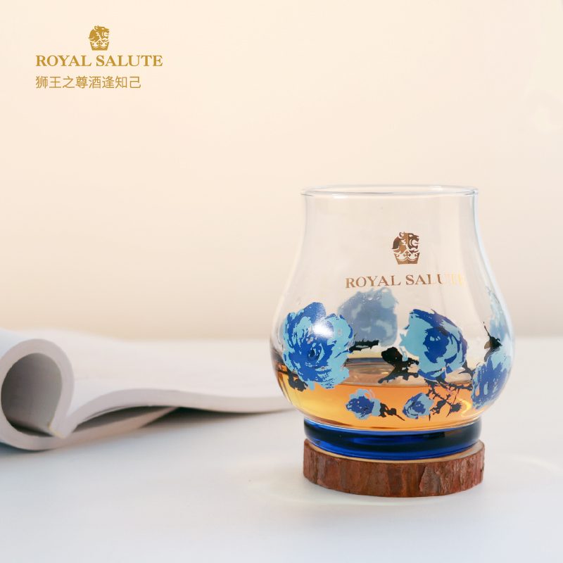 Blue Rose Goblet — view 2