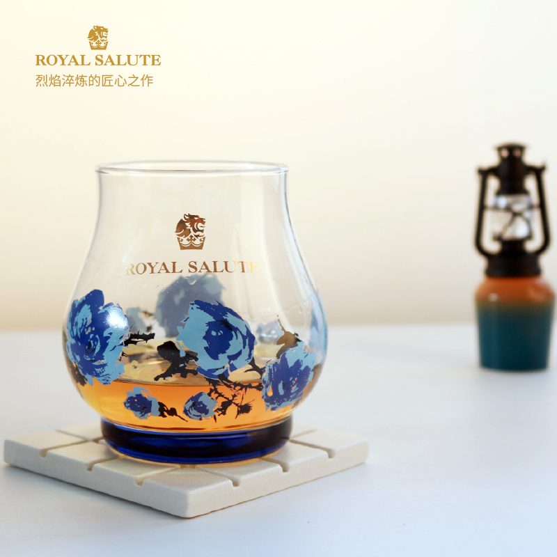 Blue Rose Goblet — view 3
