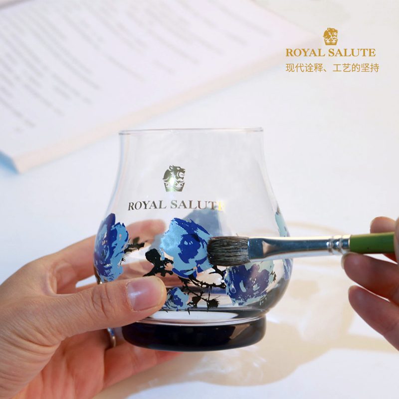 Blue Rose Goblet — view 5