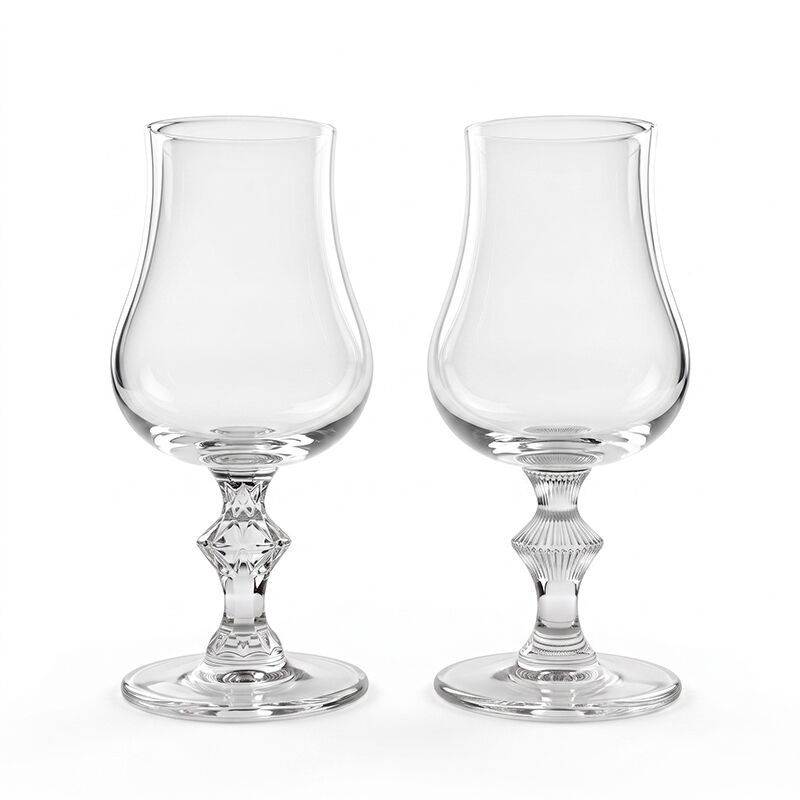 Diamond-Cut Tulip Goblet — made by Shenjia