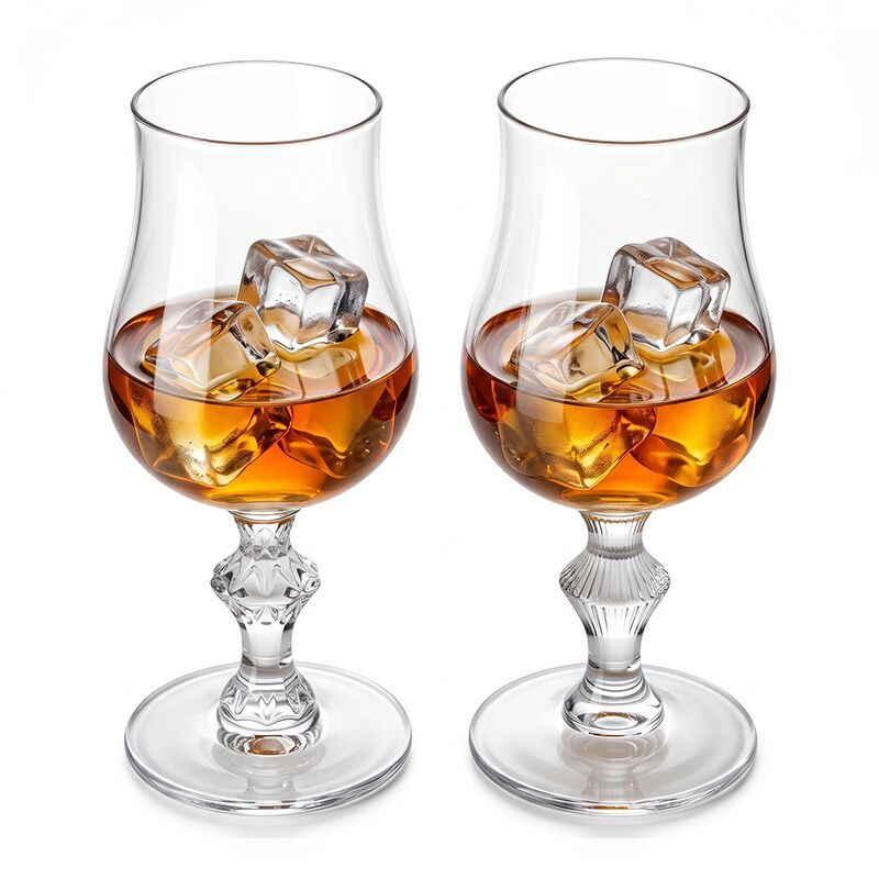 Diamond-Cut Tulip Goblet — view 2