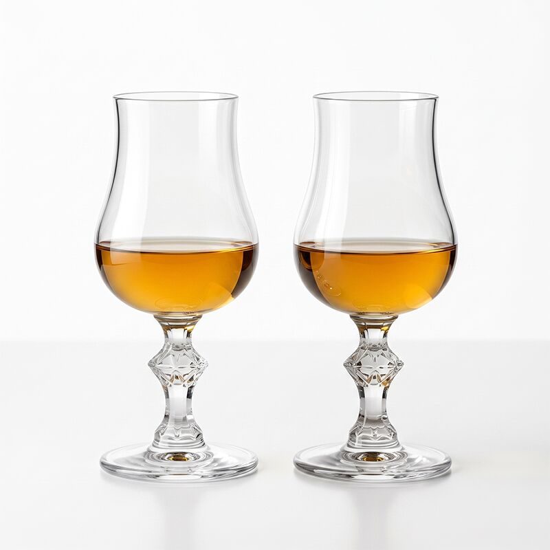 Diamond-Cut Tulip Goblet — view 3