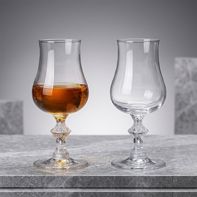 Diamond-Cut Tulip Goblet — view 5