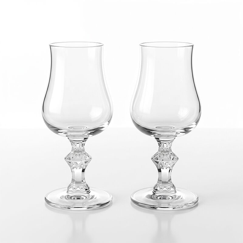 Diamond-Cut Tulip Goblet — view 7